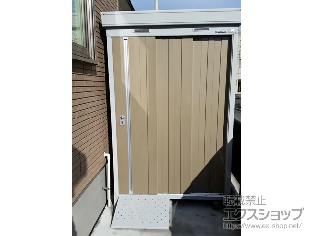 新潟県新潟市のイナバの物置・収納・屋外倉庫 ネクスタ 一般型 1370×1370×2020（NXN-20CS） NXN-20CS-MB 施工例