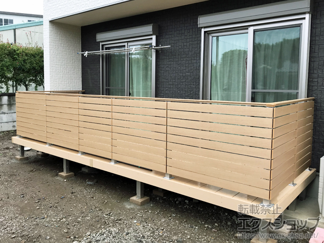 埼玉県狭山市ののウッドデッキ リウッドデッキ 200 施工例