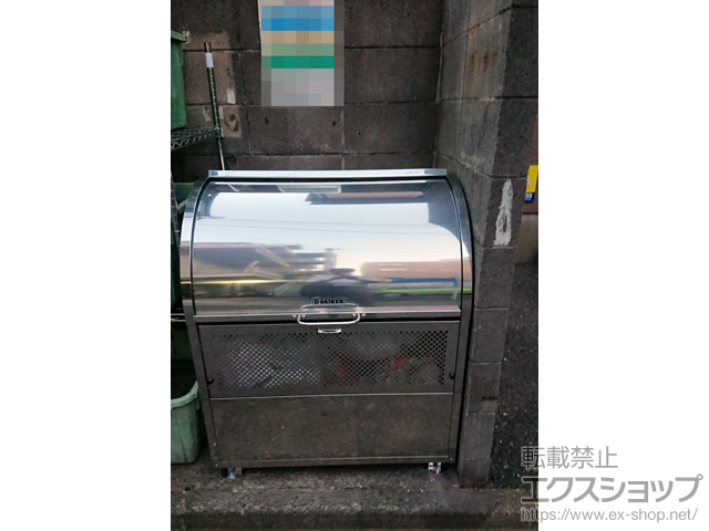 埼玉県朝霞市ののゴミステーション クリーンストッカー CKM-TN90型 （容量550L） 施工例