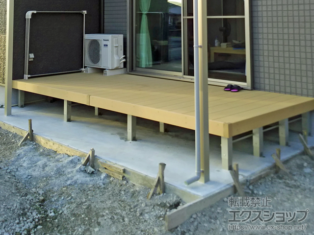 宮崎県北諸県郡三股町ののウッドデッキ リウッドデッキ 200 施工例