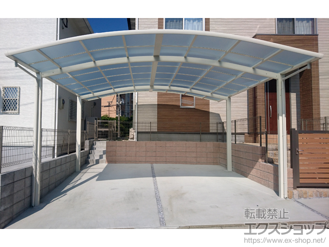 福岡県遠賀郡水巻町ののカーポート レイナツインポートグラン　積雪〜20cm対応 施工例