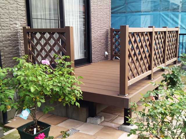 山口県周南市ののウッドデッキ リウッドデッキ 200 施工例