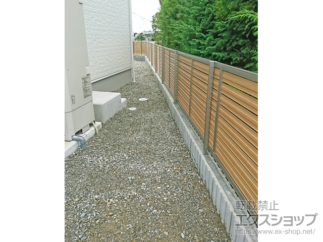 長野県北安曇郡池田町ののフェンス・柵 セレビューフェンス RP3型 自在柱施工 施工例