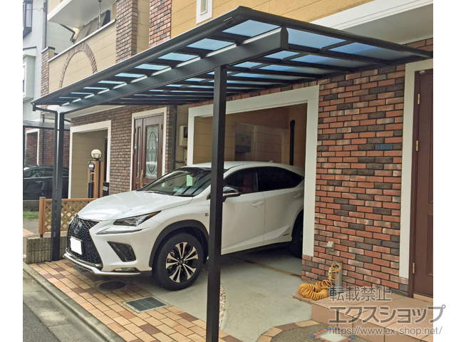 大阪府松原市ののテラス屋根 ヴェクターテラス F型 テラスタイプ 単体 積雪〜20cm対応 施工例