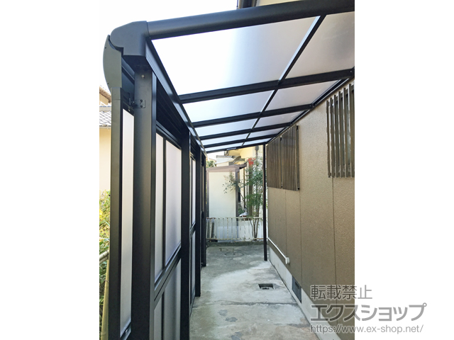 福岡県北九州市ののテラス屋根 ヴェクターテラス F型 テラスタイプ 単体 積雪〜20cm対応 施工例