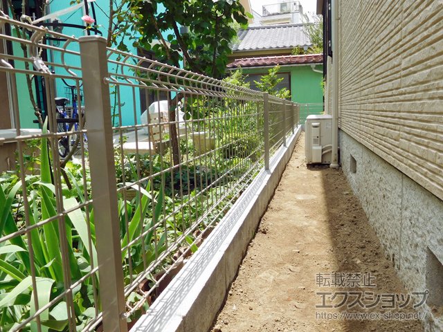 神奈川県川崎市ののフェンス・柵 ハイグリッドフェンスUF8型 フリーポールタイプ 施工例