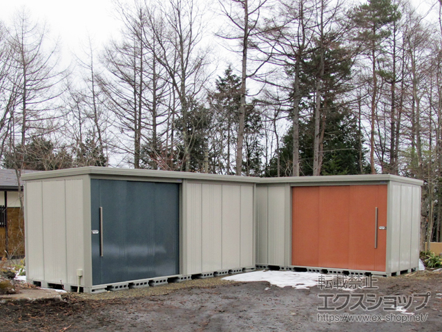 群馬県吾妻郡草津町のの物置・屋外倉庫 Mr.ストックマンダンディ 多雪型 結露減少型 5079×1922×2110 ND-SZ5019-Ｊ 施工例