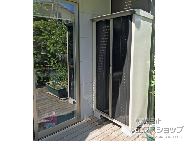 神奈川県横浜市のの物置・屋外倉庫 グランプレステージジャンプ 920×530×1900 GP-95A-F-CK 施工例