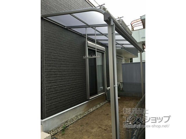 埼玉県飯能市ののテラス屋根 ヴェクターテラス R型 テラスタイプ 単体 積雪〜20cm対応 施工例