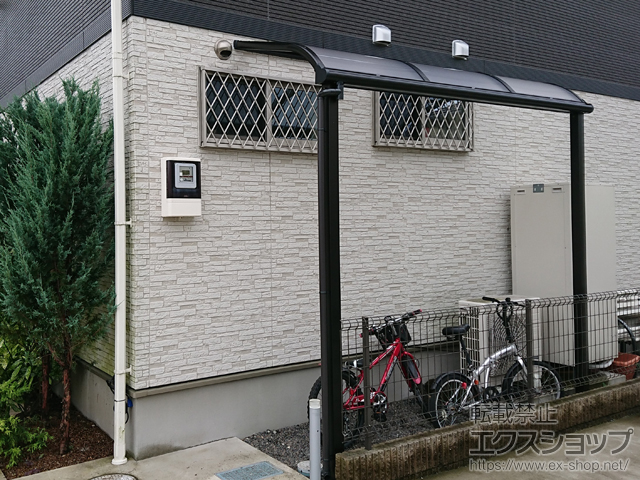 栃木県大田原市ののテラス屋根 ヴェクターテラス R型 テラスタイプ 単体 積雪〜20cm対応 施工例