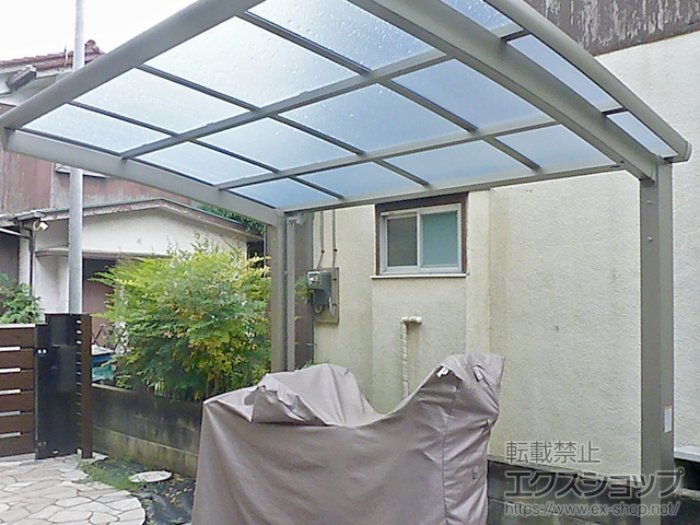 東京都府中市ののサイクルポート・駐輪場 ネスカRミニ (ラウンドスタイル) 積雪〜20cm対応 施工例