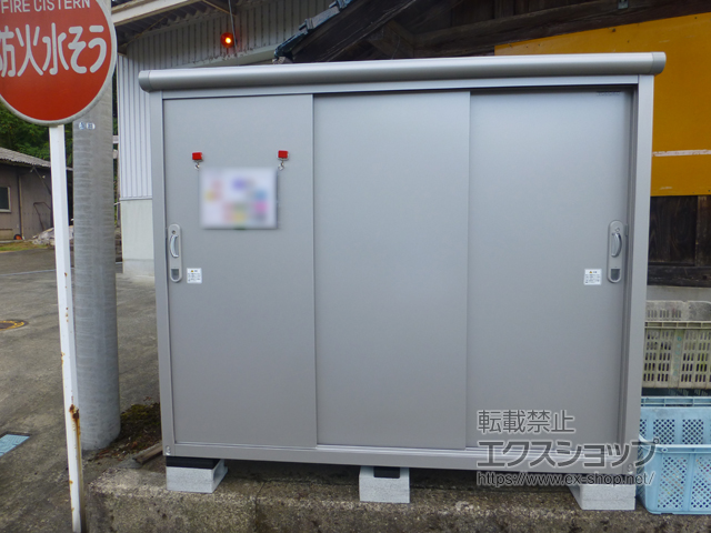 兵庫県朝来市のの物置・屋外倉庫 エスモ 一般型 1797×750×1501 ESE-1807E-SS 施工例