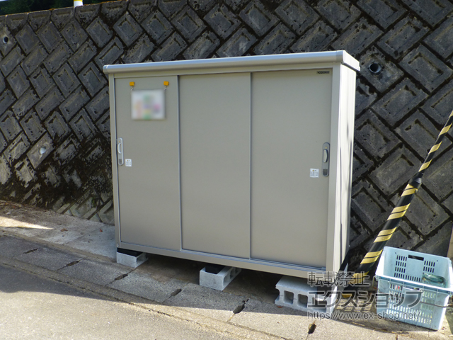 兵庫県朝来市のの物置・屋外倉庫 エスモ 一般型 1797×750×1501 ESE-1807E-SS 施工例