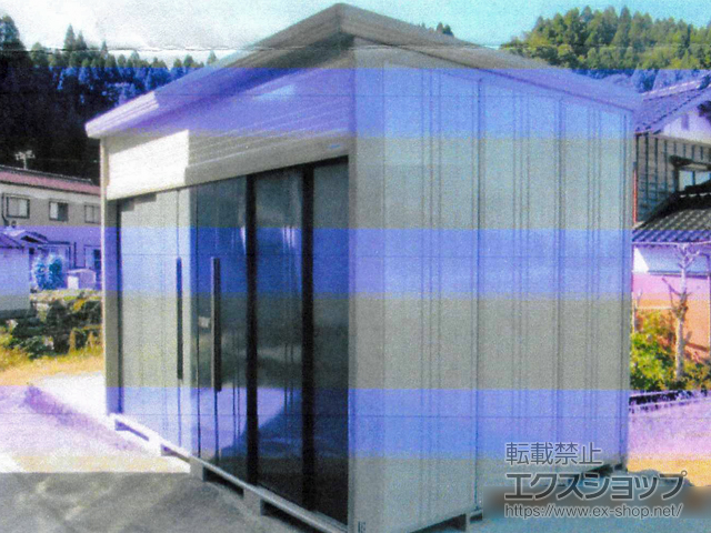 富山県下新川郡朝日町のの物置・屋外倉庫 Mr.トールマンダンディ 多雪型 結露減少型 3232×2290×2570 JN-SZ3222-J 施工例