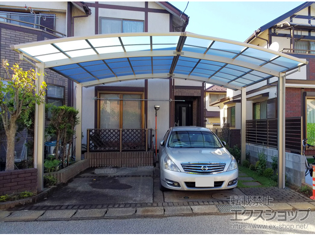 千葉県八千代市ののカーポート レイナポートグラン M合掌　積雪〜20cm対応 施工例