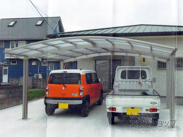 徳島県吉野川市ののカーポート レイナツインポートグラン　積雪〜20cm対応 施工例