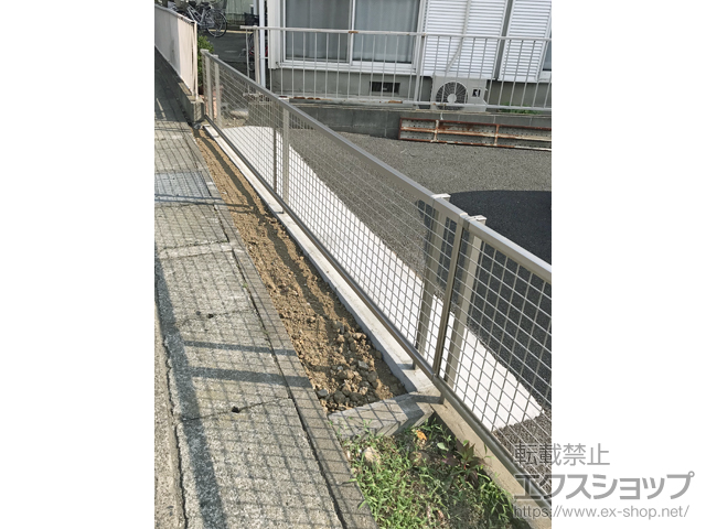 神奈川県川崎市ののフェンス・柵 アルメッシュフェンス3型 フリーポールタイプ 施工例