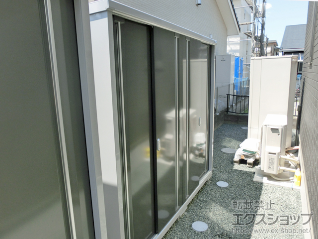 熊本県上益城郡御船町のの物置・屋外倉庫 シンプリー 一般型 2160×755×1903 MJX-217E-PG 施工例