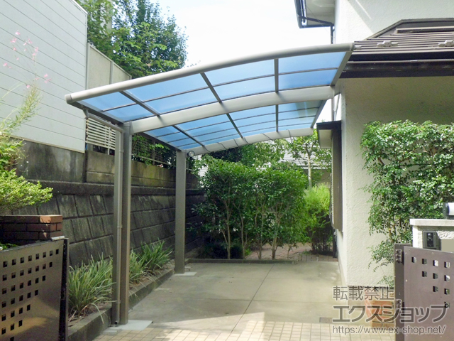 千葉県柏市ののカーポート ネスカR (ラウンドスタイル) 積雪〜20cm対応 施工例