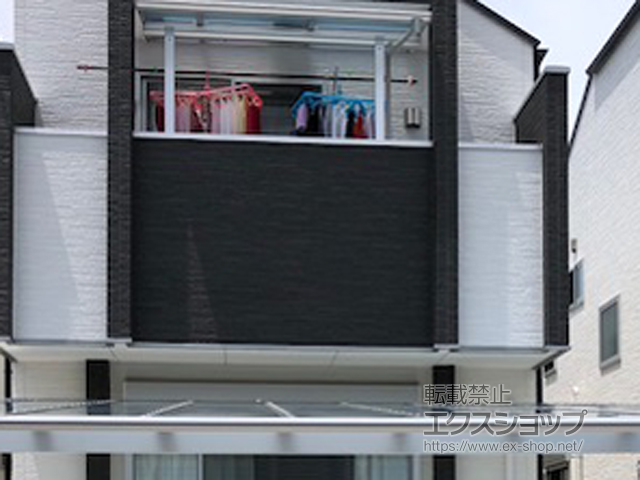 東京都日野市ののバルコニー・ベランダ屋根 ヴェクターテラス F型 屋根タイプ 単体 積雪〜20cm対応 施工例