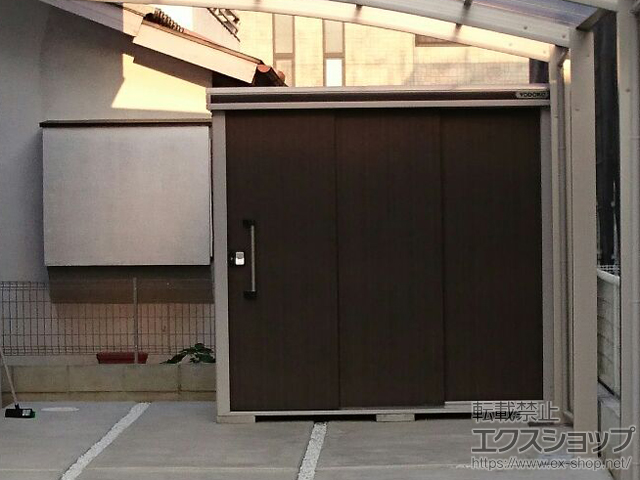 千葉県野田市のの物置・屋外倉庫 エルモ 一般型 2220×1520×2120 LMD-2215-DW 施工例