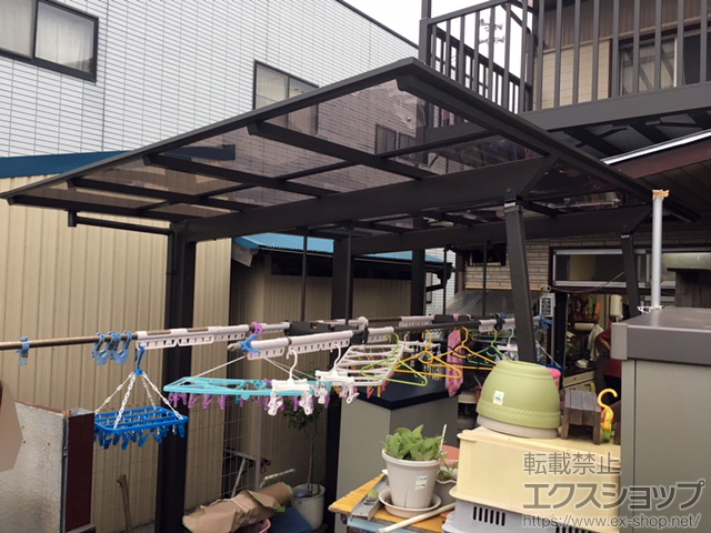 静岡県静岡市ののバルコニー・ベランダ屋根、バルコニー、カーポート ネスカF (フラットスタイル) 積雪〜20cm対応 施工例