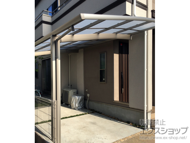 東京都練馬区ののカーポート ネスカR (ラウンドスタイル) 積雪〜20cm対応 施工例