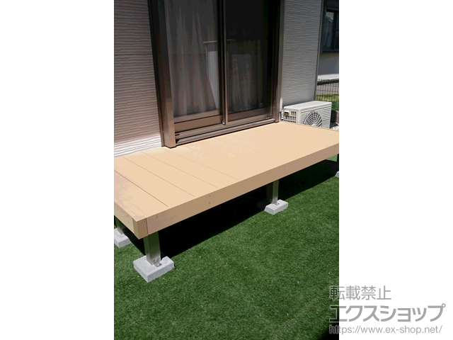 茨城県つくばみらい市ののウッドデッキ リウッドデッキ 200 施工例