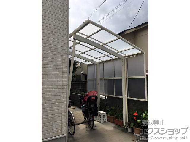 東京都世田谷区ののカーポート ネスカR (ラウンドスタイル) 積雪〜20cm対応 施工例