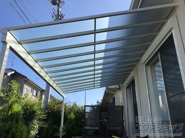 千葉県八街市ののテラス屋根 ヴェクターテラス F型 テラスタイプ 単体 積雪〜20cm対応 施工例