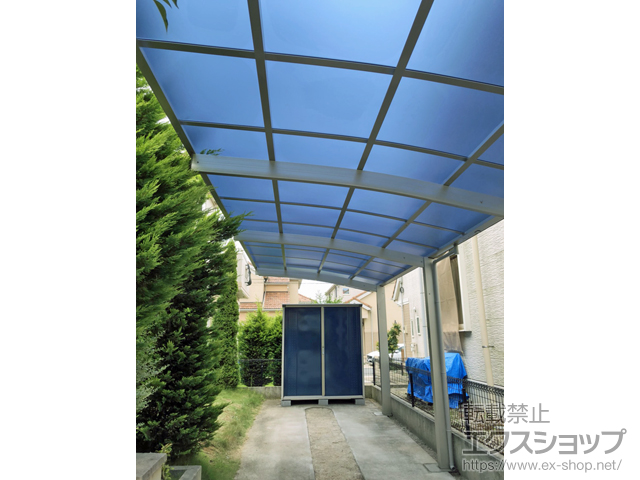 千葉県松戸市ののカーポート レイナポートグラン 縦連棟　積雪〜20cm対応 施工例