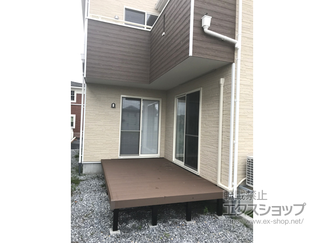 青森県八戸市ののウッドデッキ リウッドデッキ 200 施工例