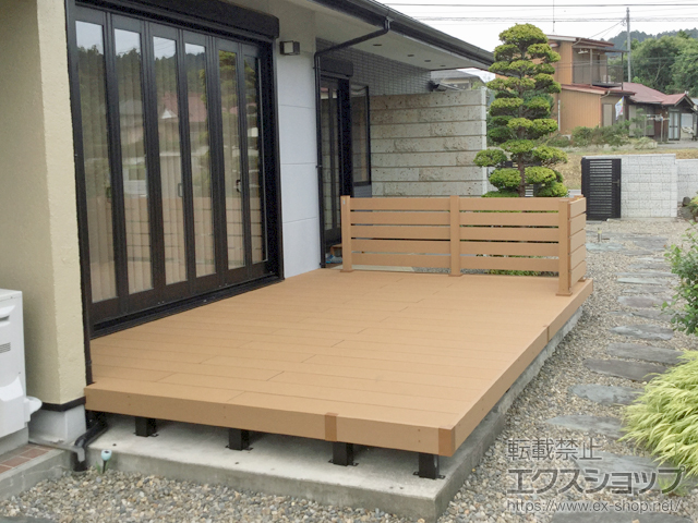 栃木県鹿沼市ののウッドデッキ リウッドデッキ 200 施工例