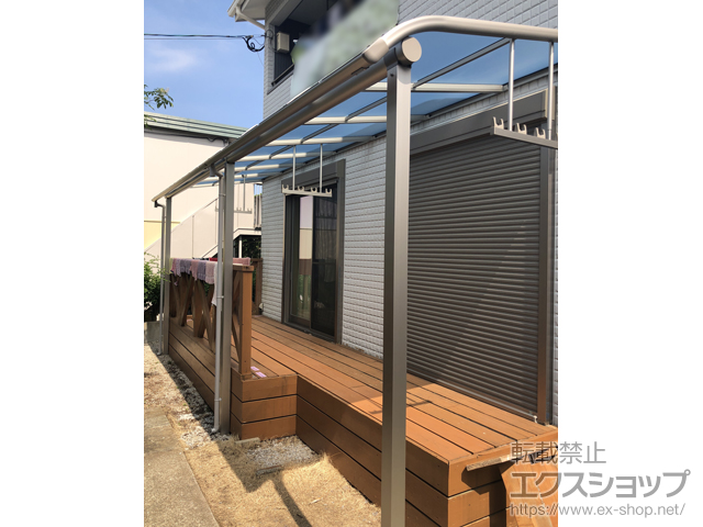 福岡県福岡市ののテラス屋根 ヴェクターテラス R型 テラスタイプ 連棟 積雪〜20cm対応 施工例