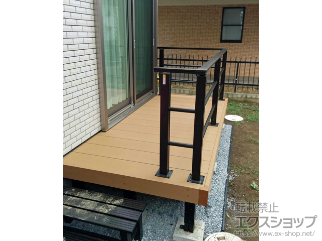 埼玉県北足立郡伊奈町ののウッドデッキ マージウッドデッキ 施工例