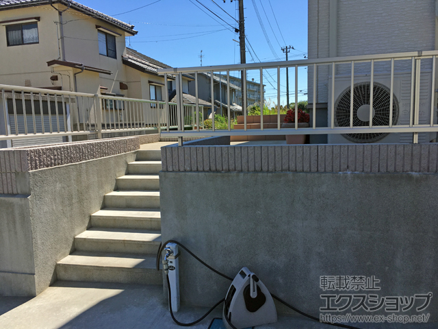 新潟県新潟市ののフェンス・柵 ミエッタフェンス 防犯たて格子タイプ 自由柱施工 施工例