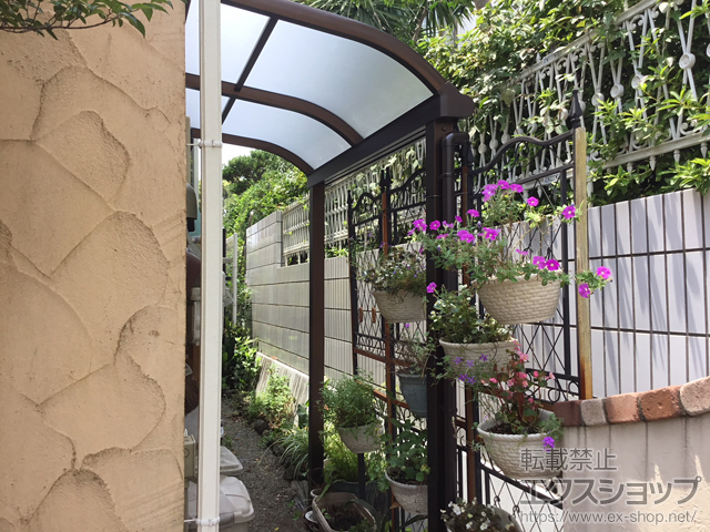 神奈川県横浜市ののテラス屋根 ヴェクターテラス R型 テラスタイプ 単体 積雪〜20cm対応 施工例