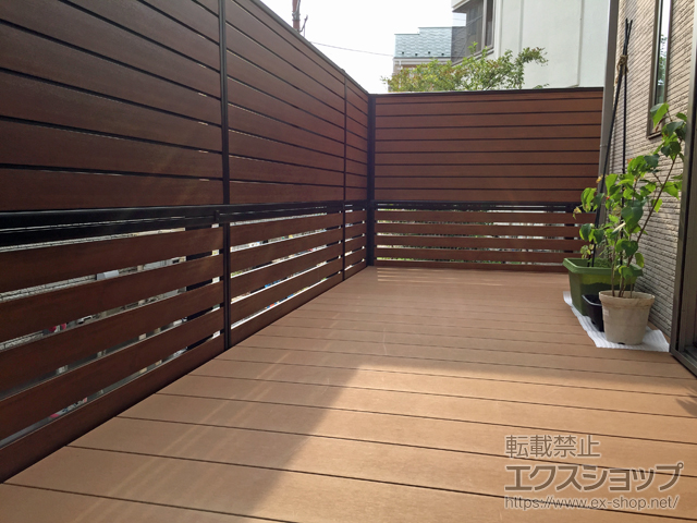 神奈川県相模原市ののウッドデッキ リウッドデッキ 200 施工例