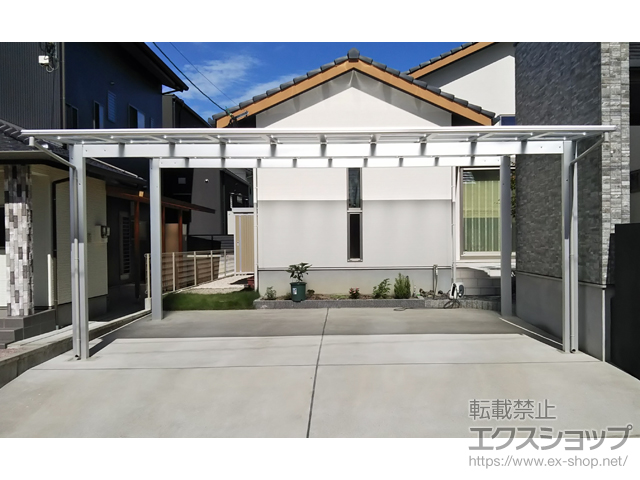 佐賀県多久市ののカーポート エフルージュ ツイン 積雪〜20cm対応 施工例