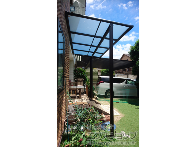 島根県出雲市ののテラス屋根 ヴェクターテラス F型 テラスタイプ 単体 積雪〜20cm対応 施工例