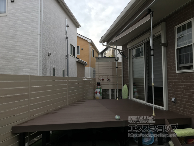 福岡県福岡市ののウッドデッキ リウッドデッキ 200 施工例
