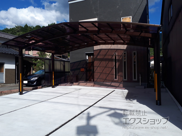 岐阜県下呂市ののカーポート レイナトリプルポートグラン　積雪〜20cm対応 施工例