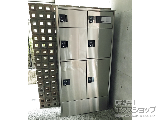 神奈川県川崎市のの機能門柱・ポスト 小型宅配UNIT プチ宅ユニット 施工例