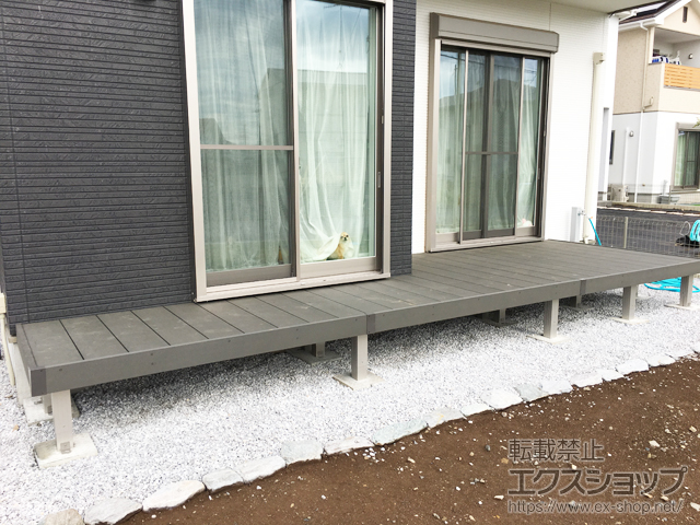 栃木県佐野市ののウッドデッキ リウッドデッキ 200 施工例