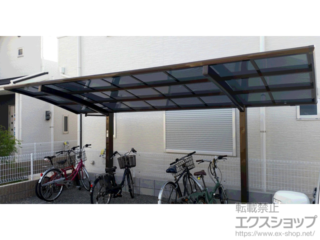 大阪府堺市ののサイクルポート・駐輪場 バリューポート ミニ オープンタイプ 積雪〜20cm対応 施工例