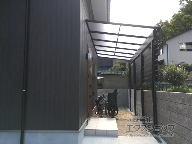 京都府京都市ののテラス屋根 ヴェクターテラス F型 テラスタイプ 単体 積雪〜20cm対応 施工例