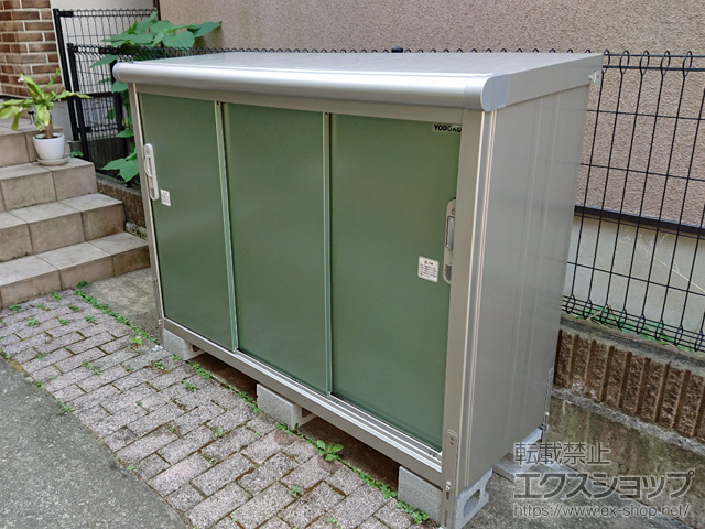 神奈川県横浜市のの物置・屋外倉庫 エスモ 一般型 1497×520×1101（ESE-1505Y） ESE-1505Y-EG 施工例