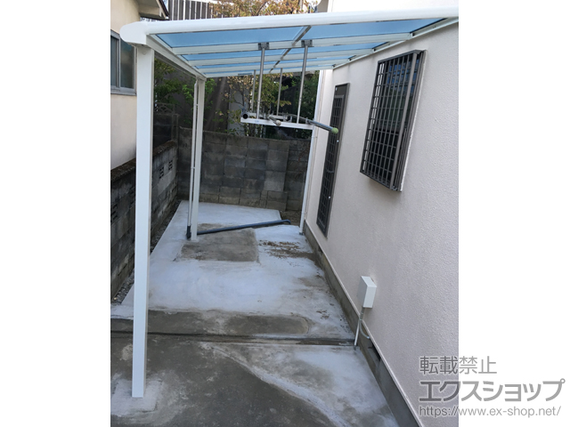 京都府長岡京市ののテラス屋根 ヴェクターテラス F型 テラスタイプ 単体 積雪〜20cm対応 施工例