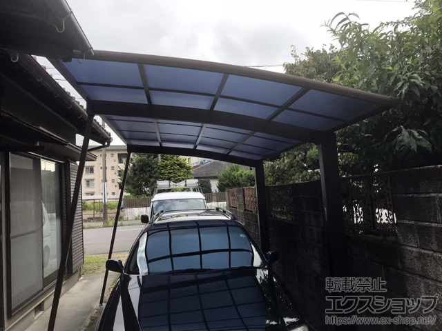 三重県三重郡菰野町ののカーポート プレシオスポート 積雪〜20cm対応 施工例