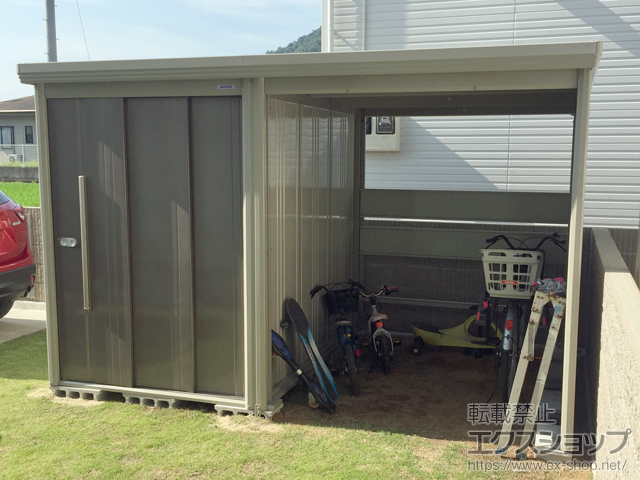 のの物置・屋外倉庫 Mr.ストックマン プラスアルファ 一般型 結露減少型 3347×2290×2110（TP-Z33R22） TP-Z33R22-B 施工例